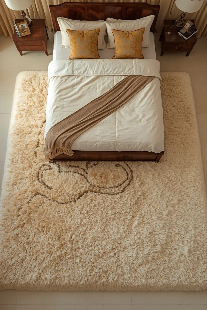 7. A Statement Plush Rug