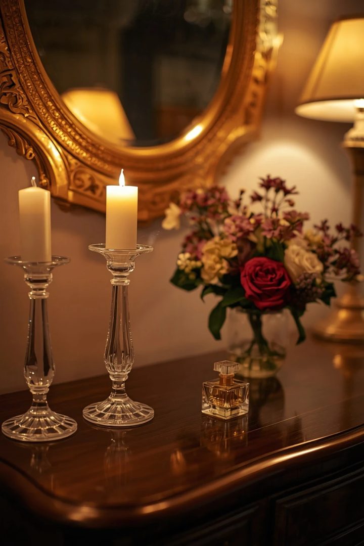 12. Crystal or Glass Decorative Accents