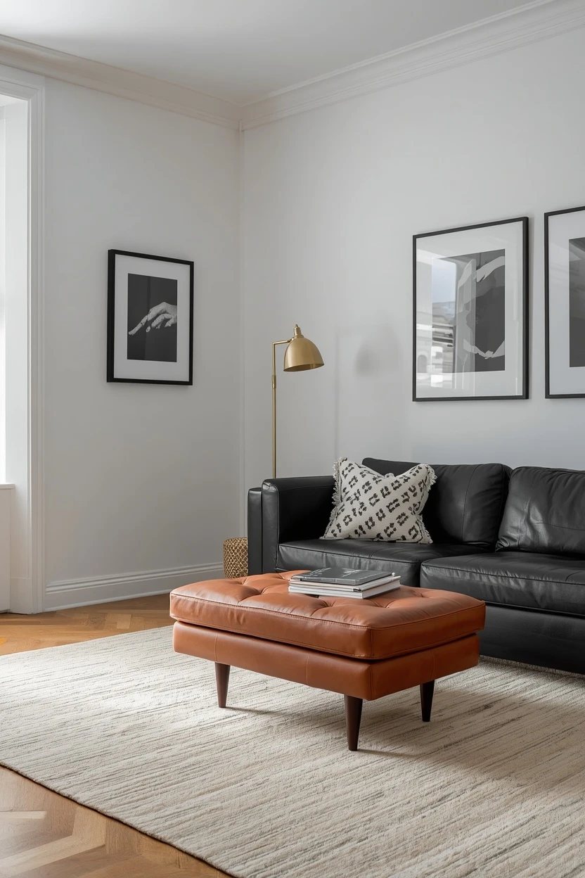 4. Monochrome Black and White With a Single Warm Accent