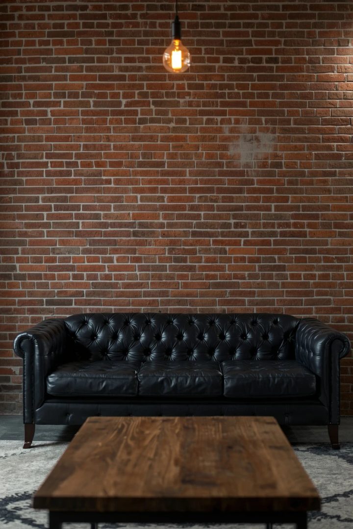 5. Industrial Loft Styling With Exposed Brick