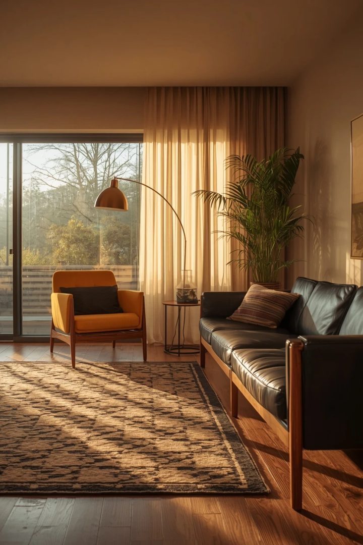 12. Mid-Century Modern With Teak and Mustard