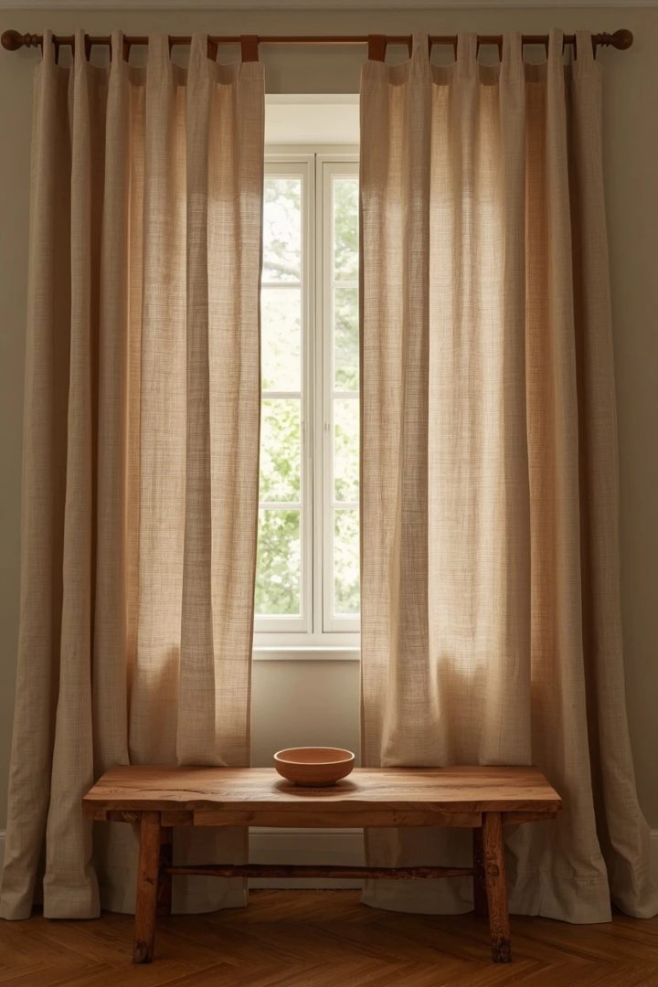 7. Natural Linen With a Visible Selvedge Edge