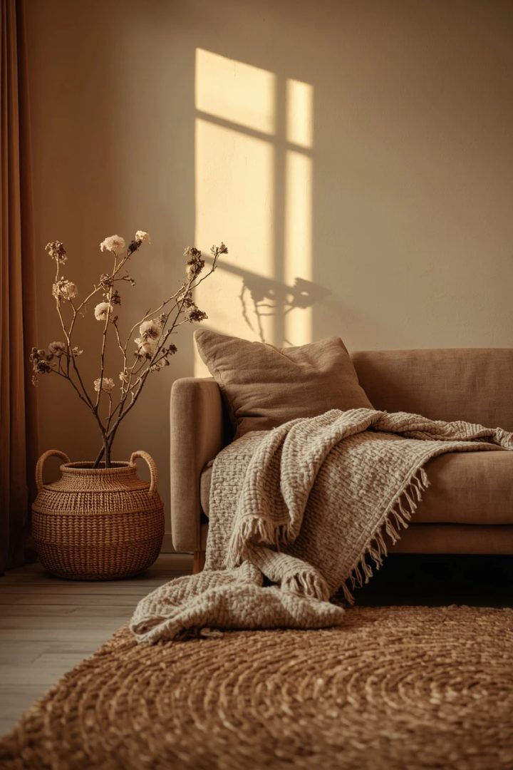10. Tonal Beige Palette for Living Room Color Ideas