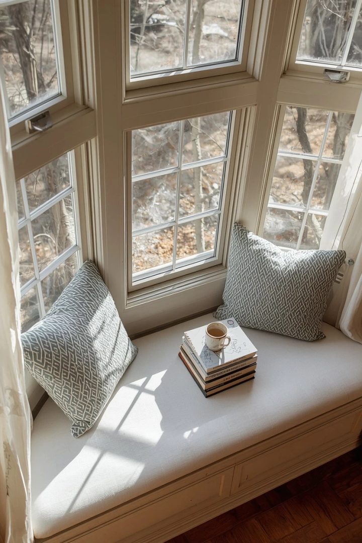 5. Bay Window Bench With Integrated Storage