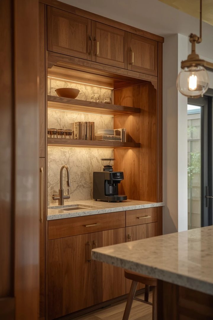 5. A Built-In Coffee Nook