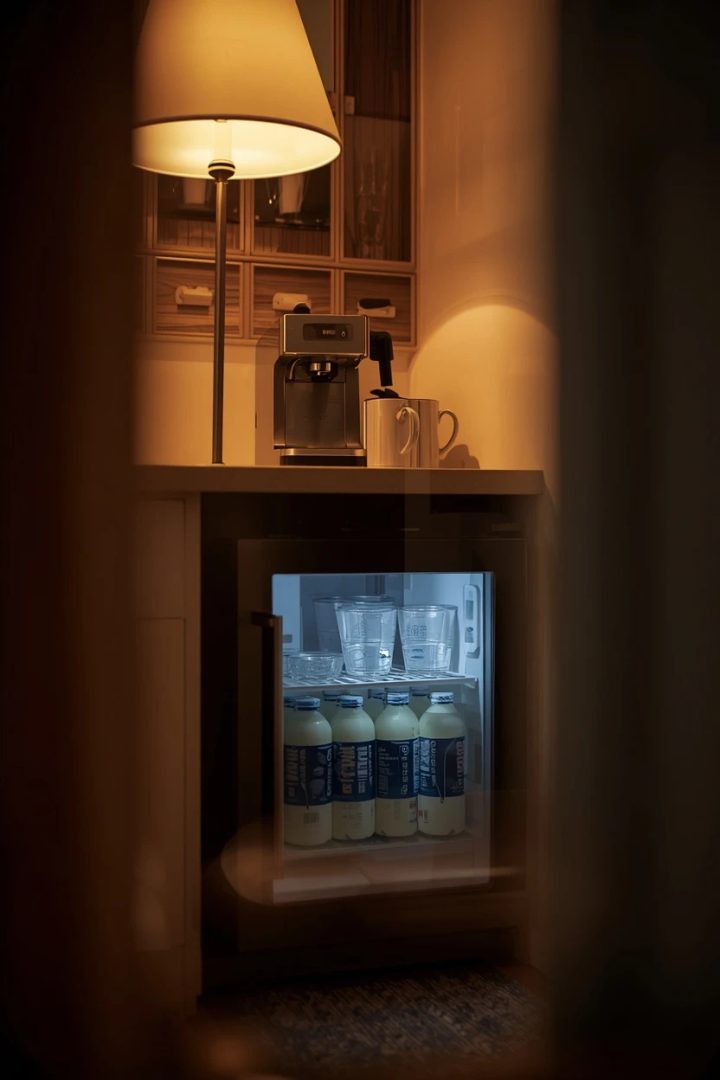 12. A Beverage Fridge Addition