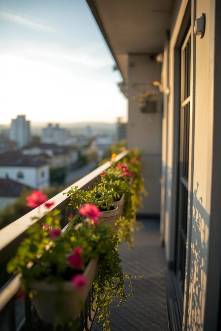 3. Railing Planters