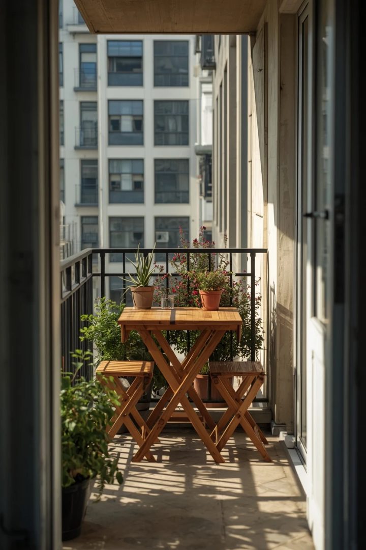 5. A Foldable Wall-Mounted Table