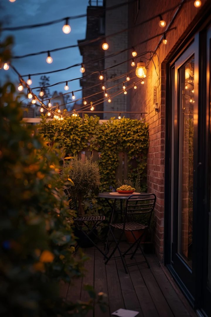 7. String Lights Overhead