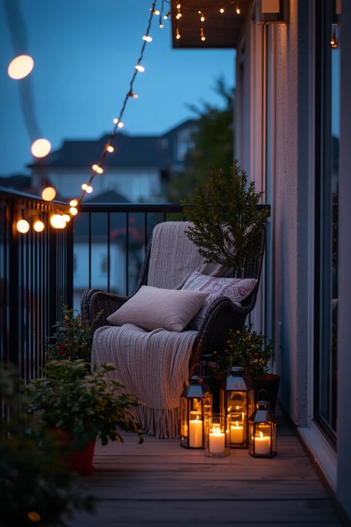 16. Cosy Textiles and Lanterns