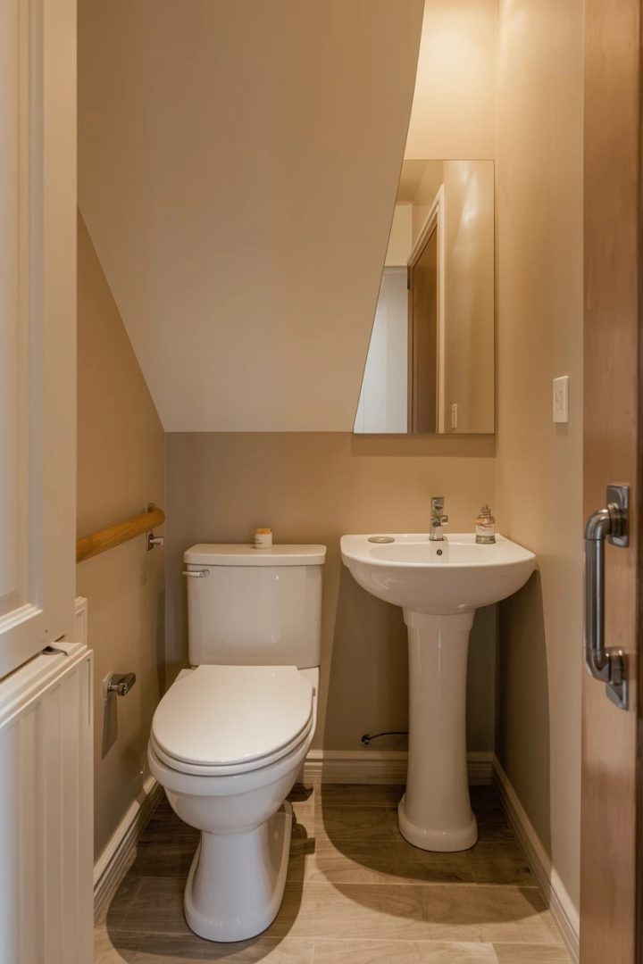 8. A Downstairs Cloakroom Under the Stairs