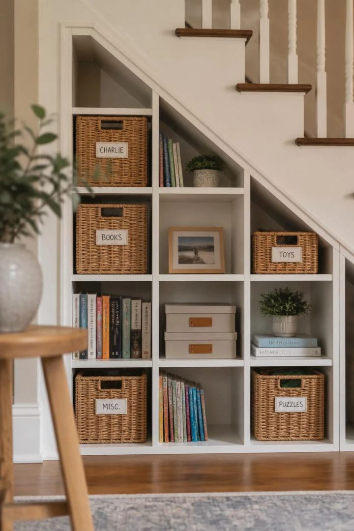 9. Open Cubby Shelving