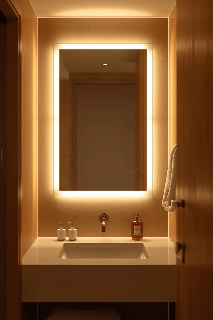 3. A Backlit LED Mirror