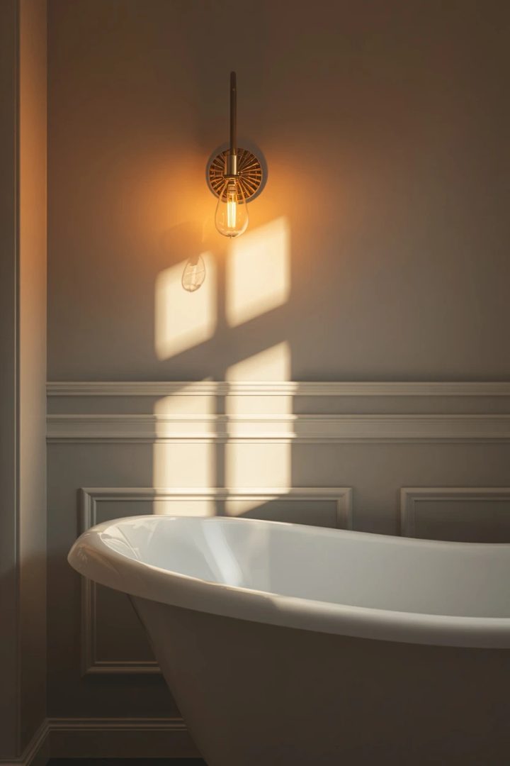 8. Wall Sconces Beside the Mirror