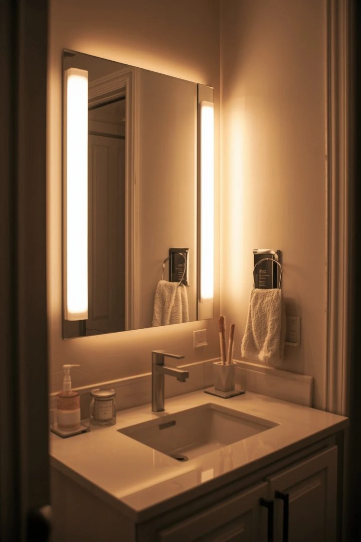 14. Dedicated Task Lighting at the Vanity