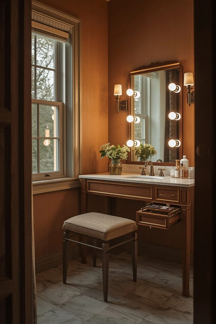 8. A Dressing Area or Vanity Table