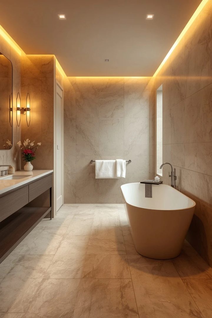 13. Large-Format Tile Throughout