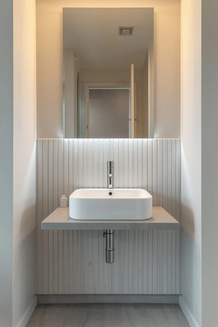 10. A Vertical Tile Backsplash