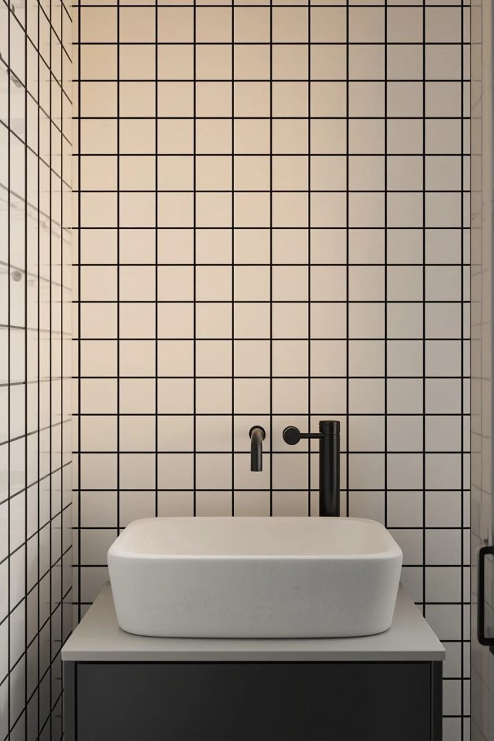 12. A Contrast Grout Backsplash