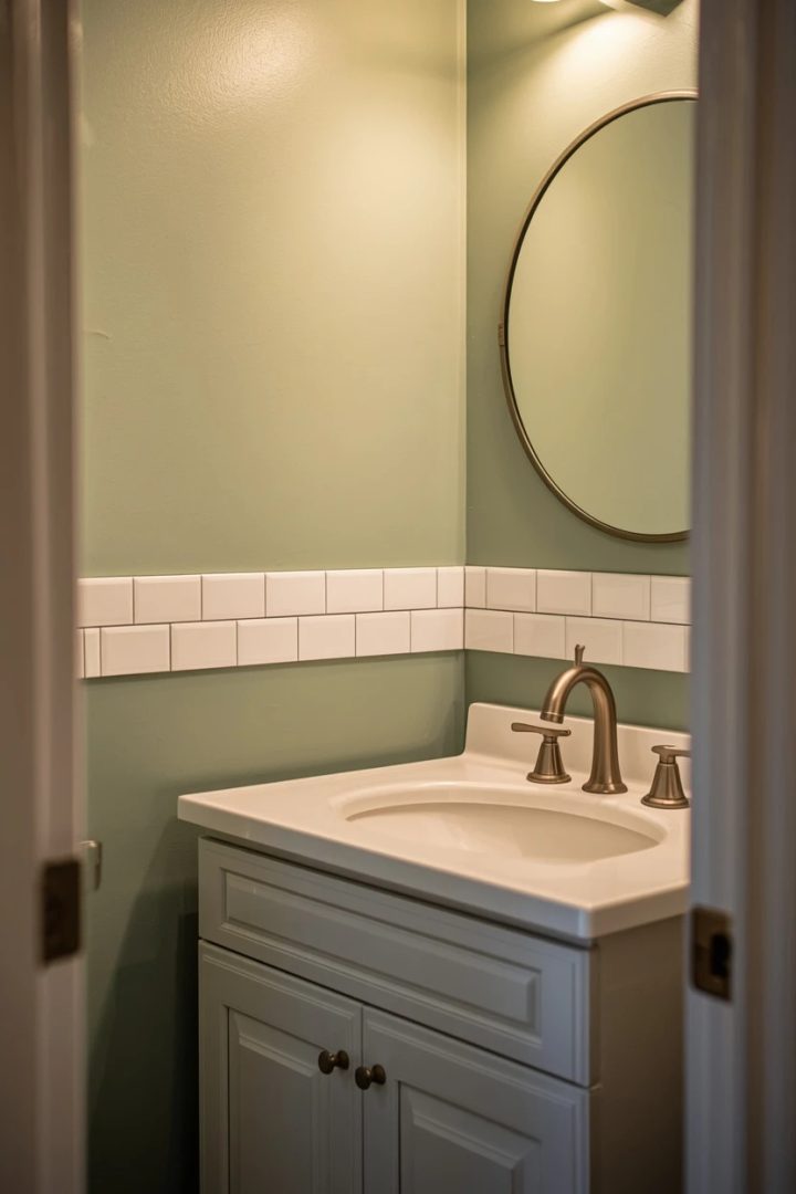 13. A Half-Wall Tile Backsplash