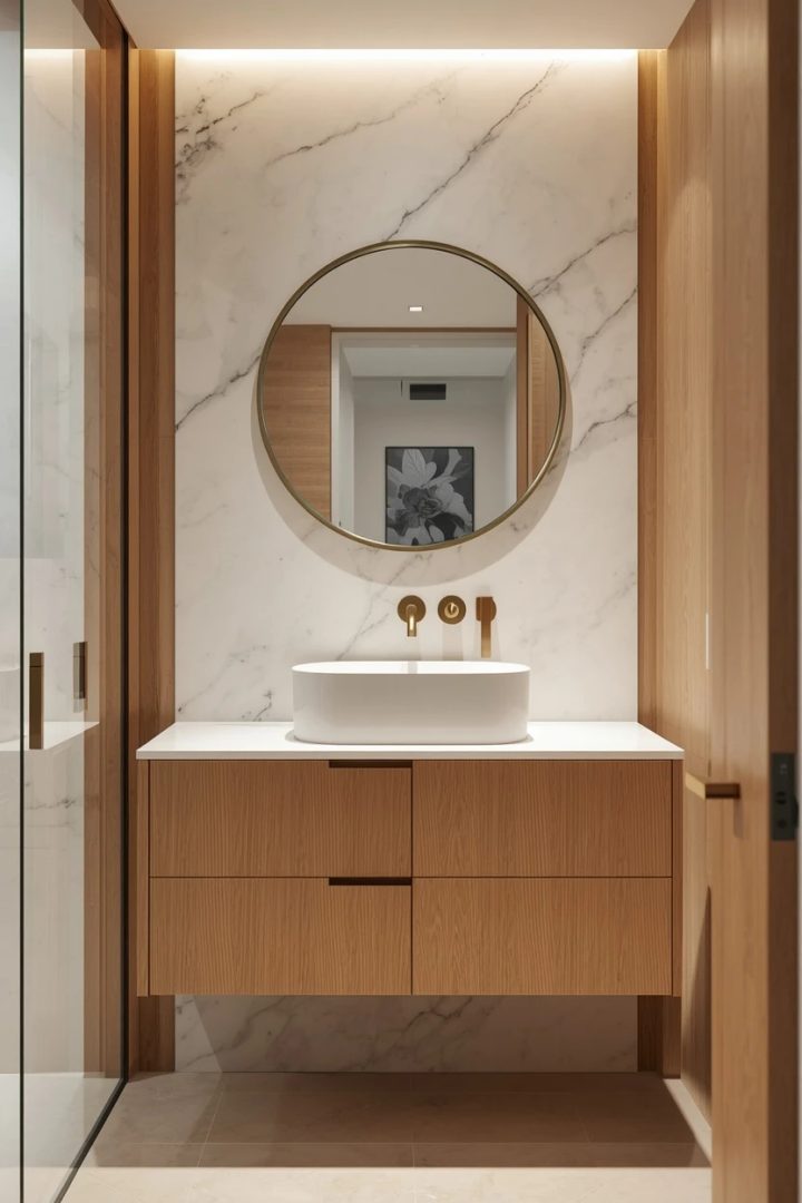 14. The Complete Bathroom Backsplash