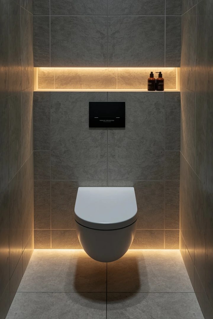 8. Install a Wall-Hung Toilet