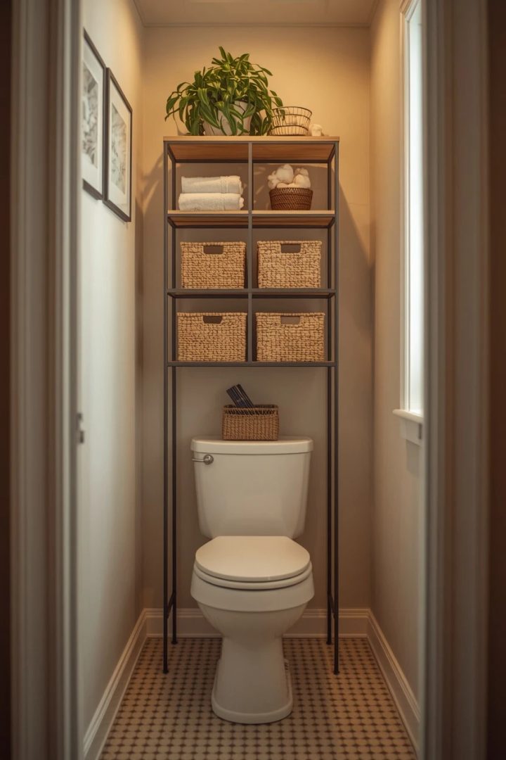 4. An Over-the-Toilet Storage Unit