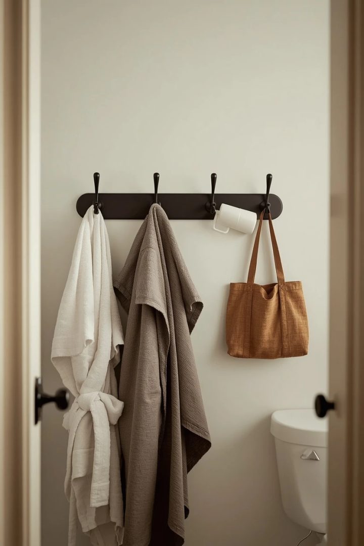 10. Wall-Mounted Hooks and Rails