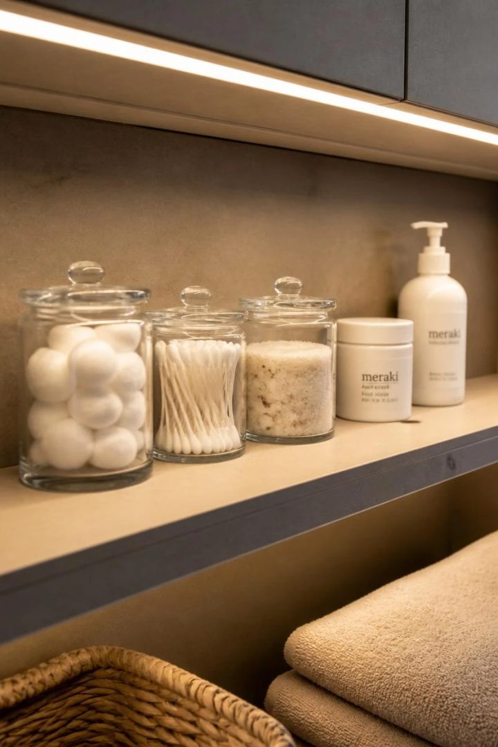 11. Clear Jars and Labelled Containers