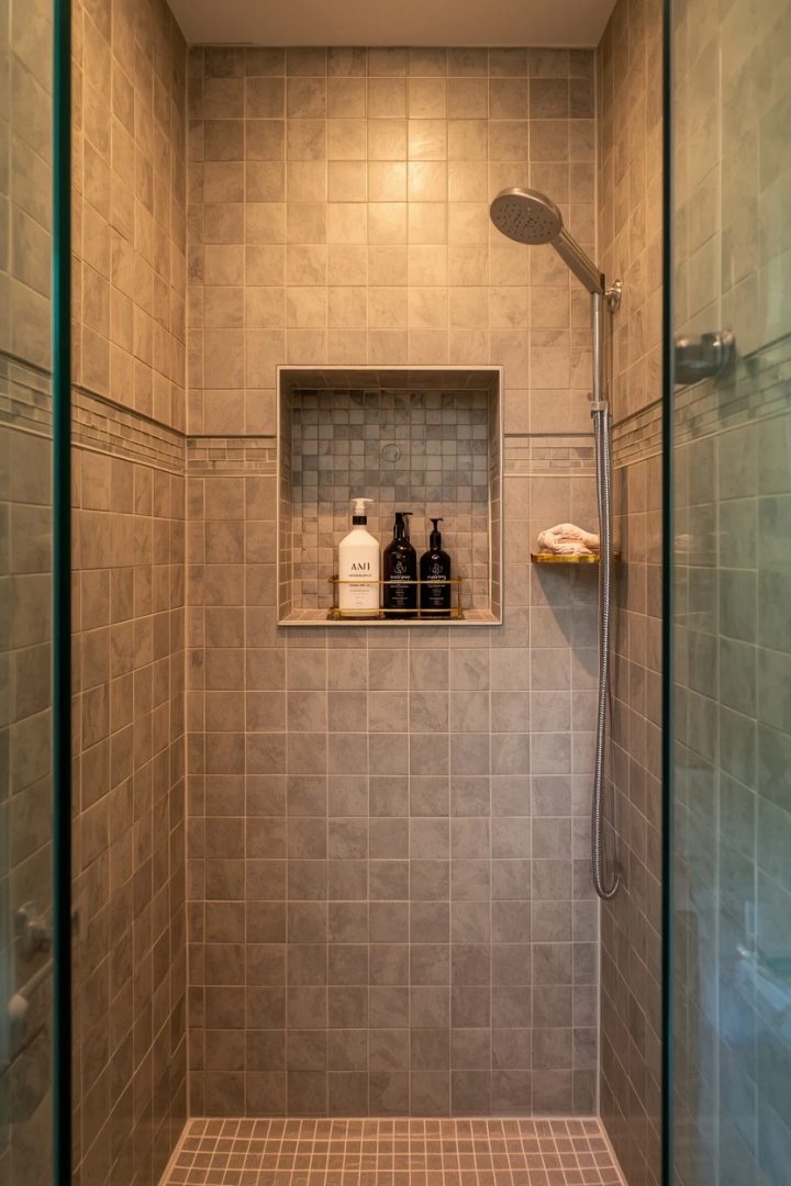 13. Shower Niche and Caddy Organization
