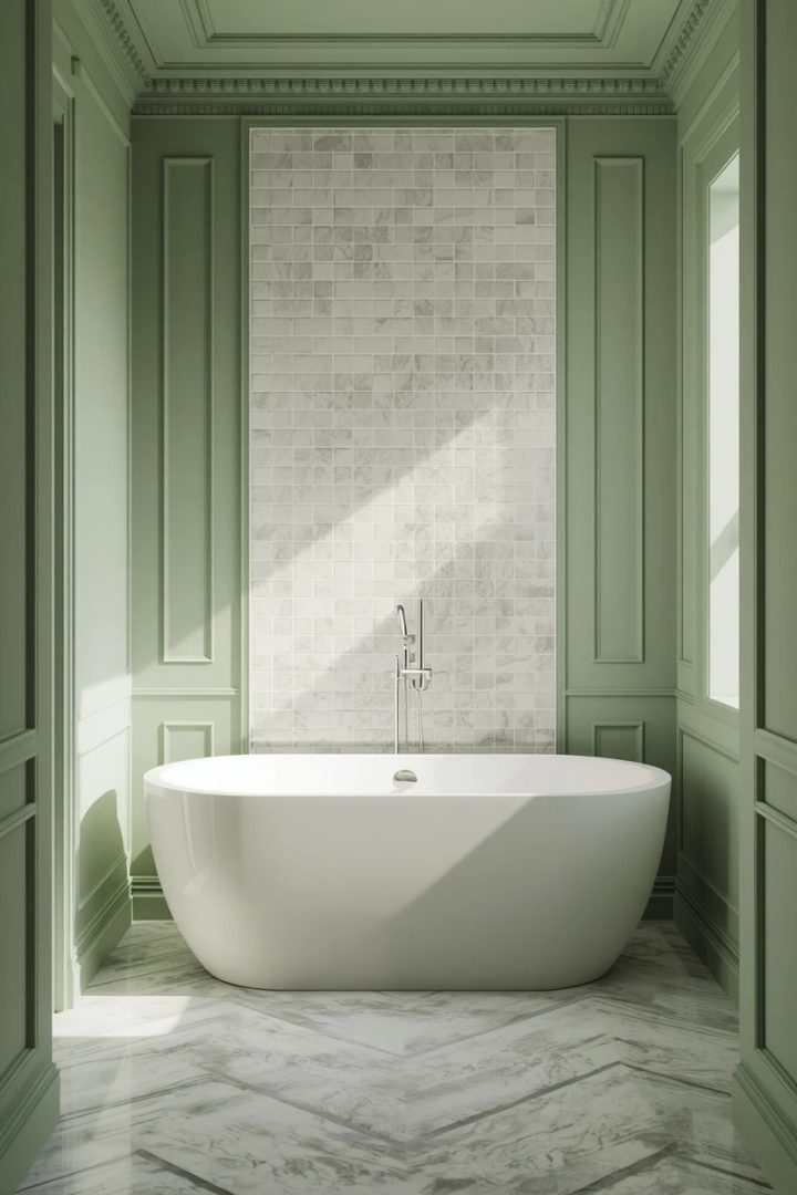 16. A Single Tiled Feature Wall