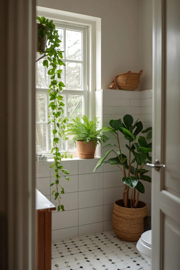 8. Bring in Plants as an Easy Bathroom Upgrade