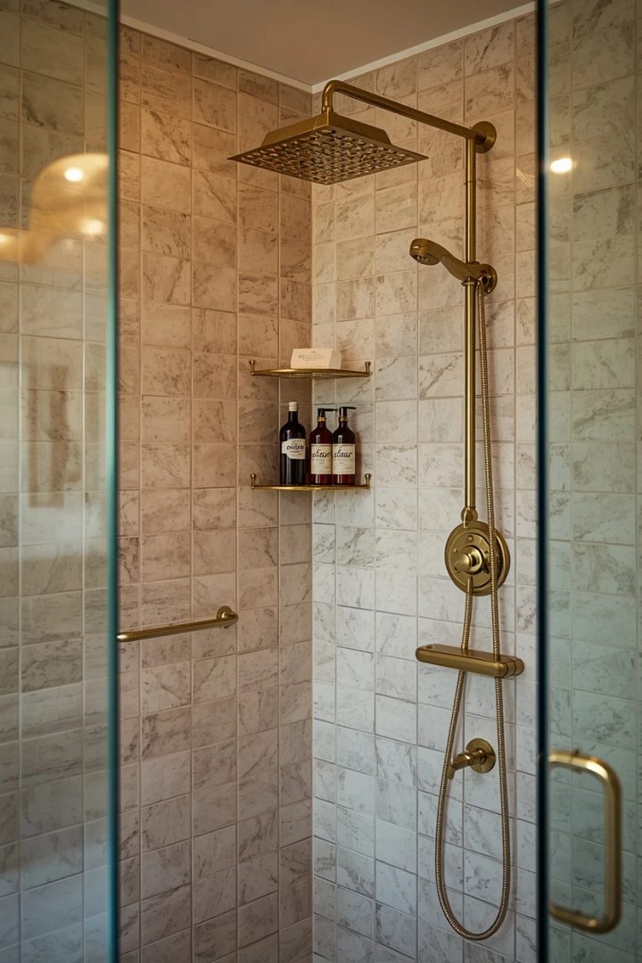 10. Install a Wall Niche or Corner Shelf
