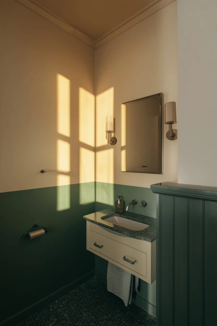 9. Two-Tone Painted Walls