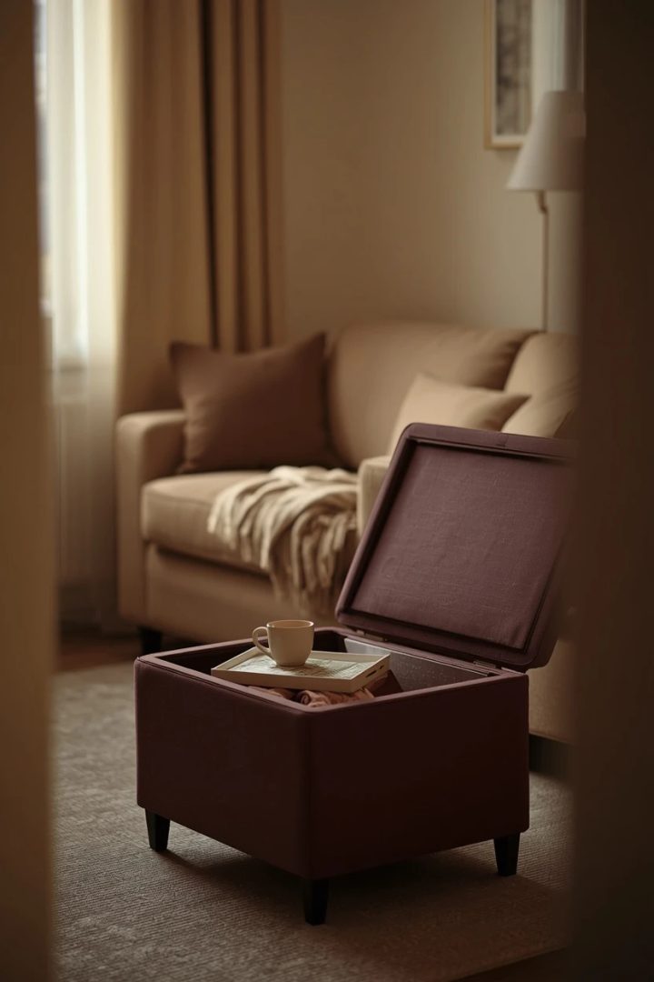 16. Multi-Use Ottoman That Stores and Seats