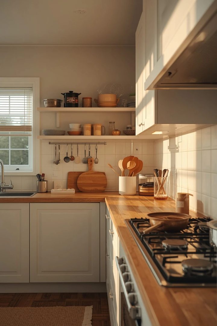 1. Zone-Based Kitchen Configuration with Wet-Dry-Hot Areas