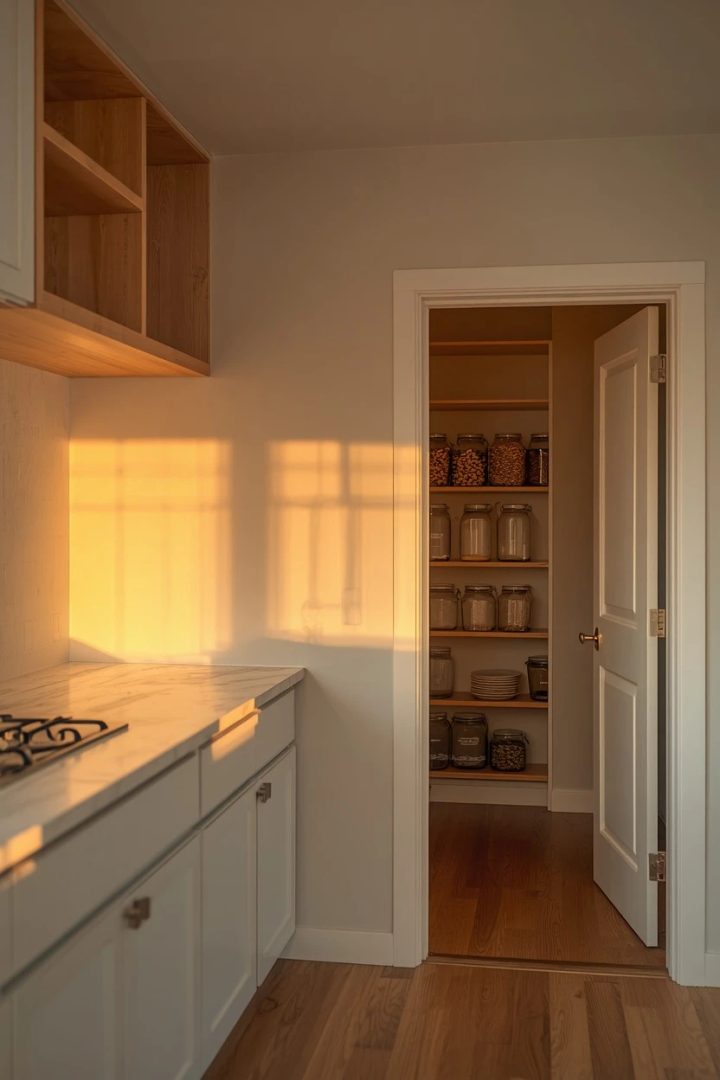 6. Walk-In Pantry Hub Replacing Upper Cabinets