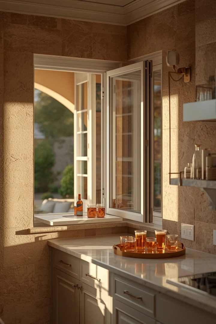 12. Outdoor-Connected Configuration with a Servery Window