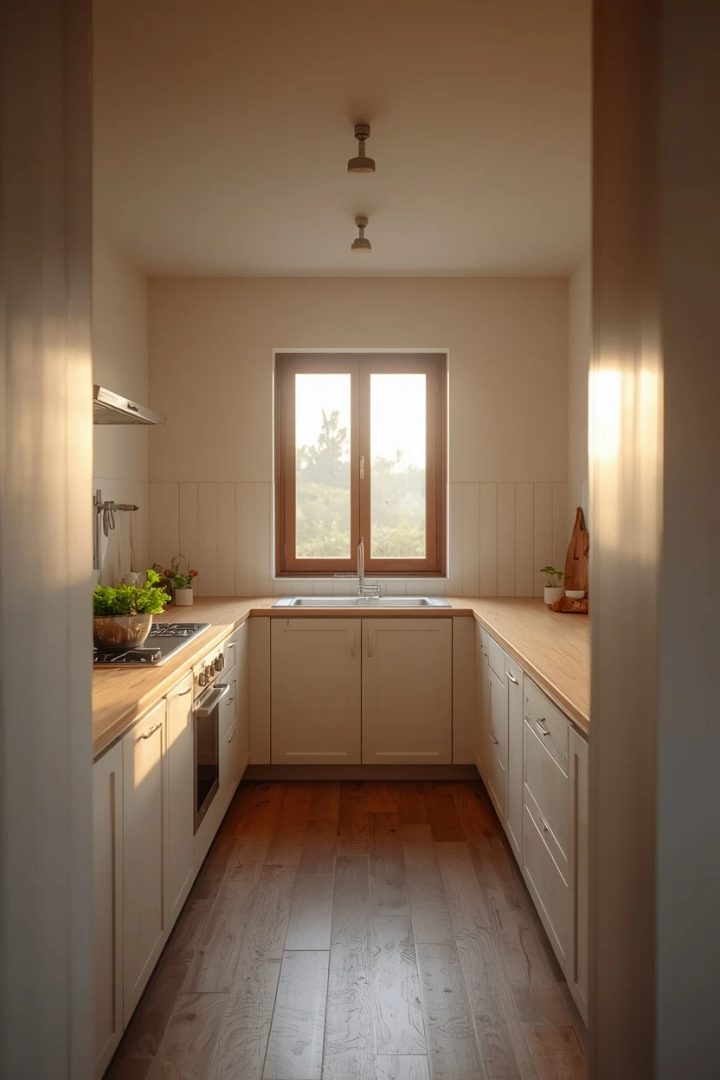 1. Classic Work Triangle Kitchen Layout with an Anchored Sink