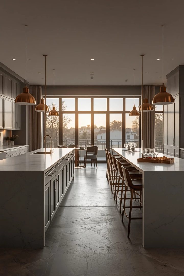 6. Double-Island Layout for Entertaining-Heavy Homes