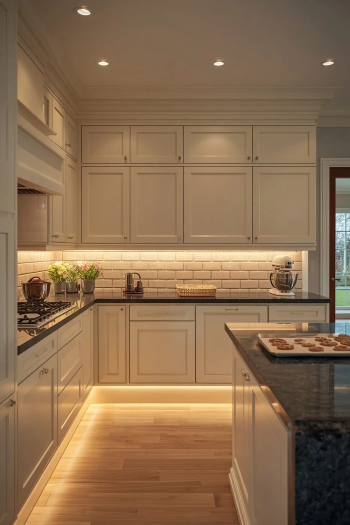10. G-Shape Kitchen Wrapping Three-and-a-Half Walls