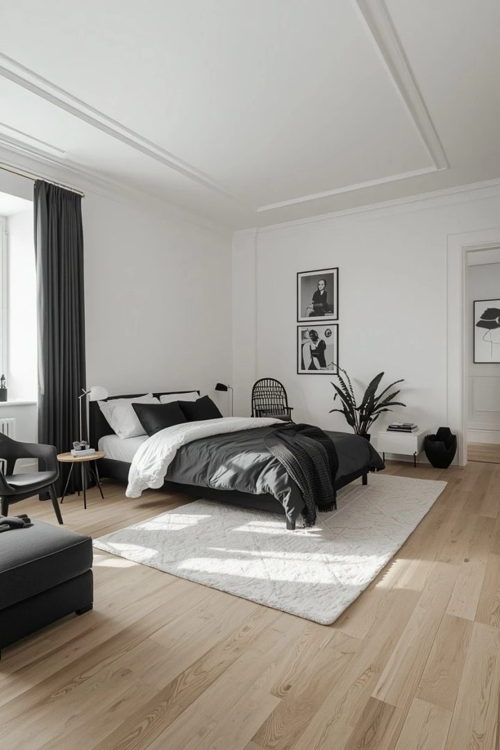 4. A Scandinavian Minimalist Bedroom