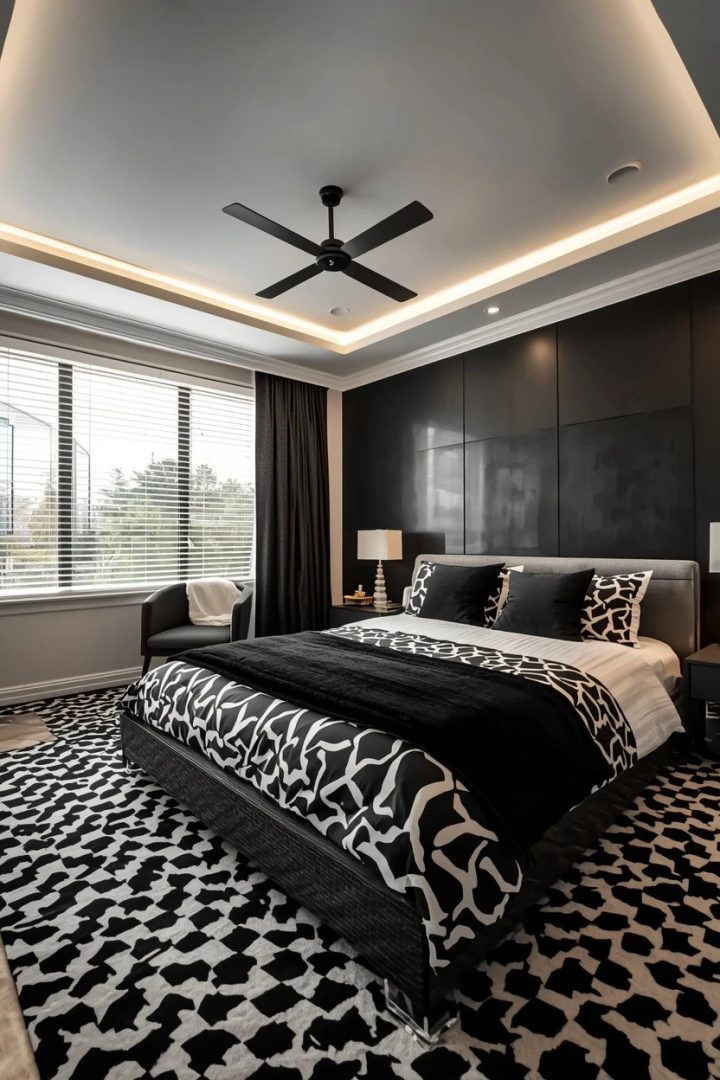 3. A Bold Patterned Monochrome