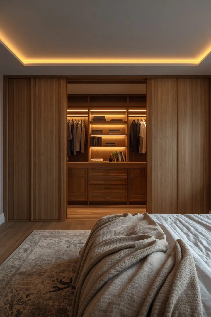 14. A Closet with Integrated Lighting