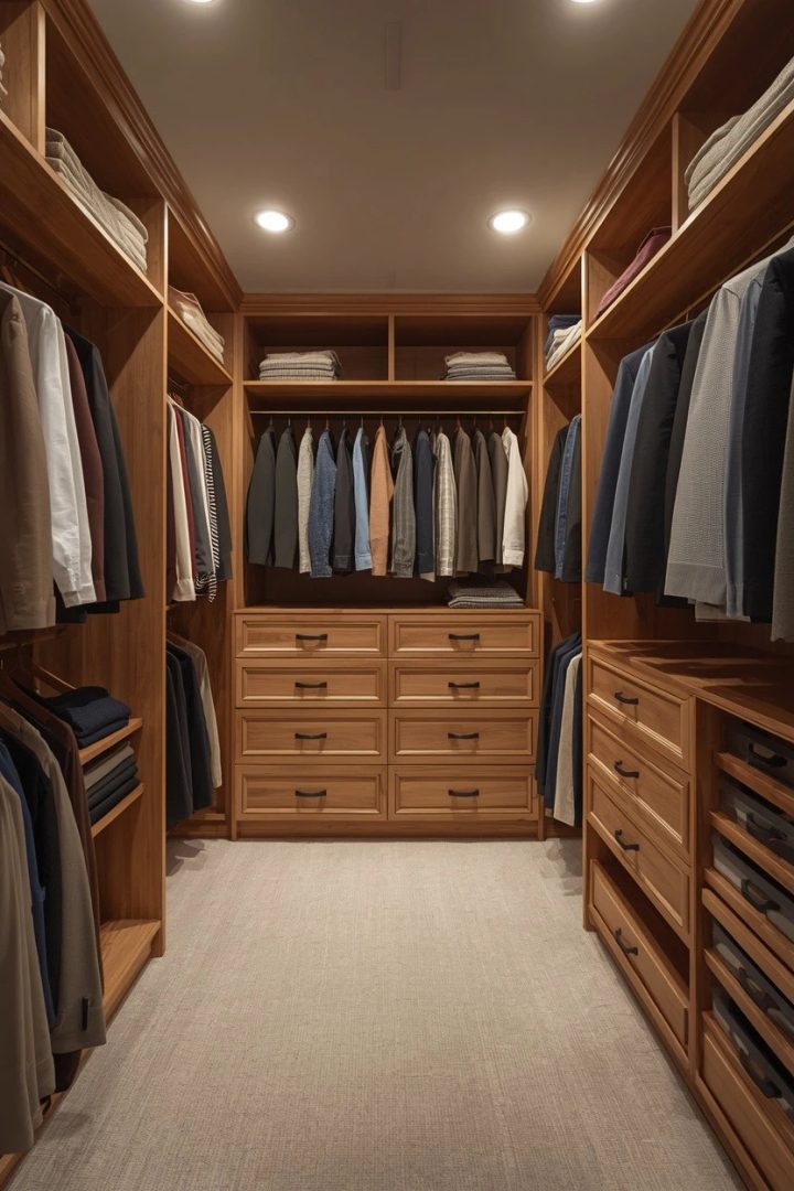 16. A His-and-Hers Split Closet