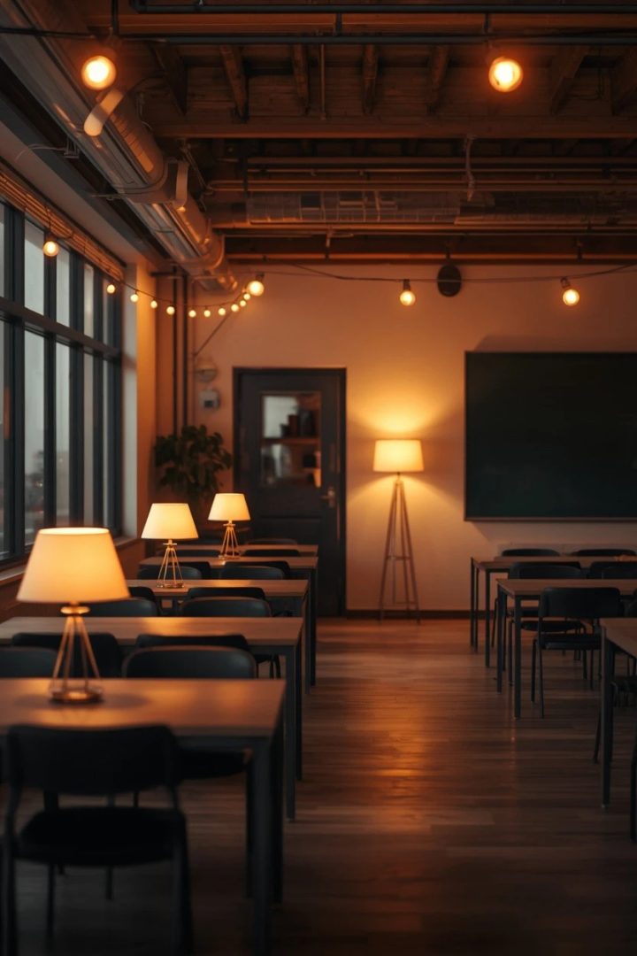 9. Warm, Layered Lighting