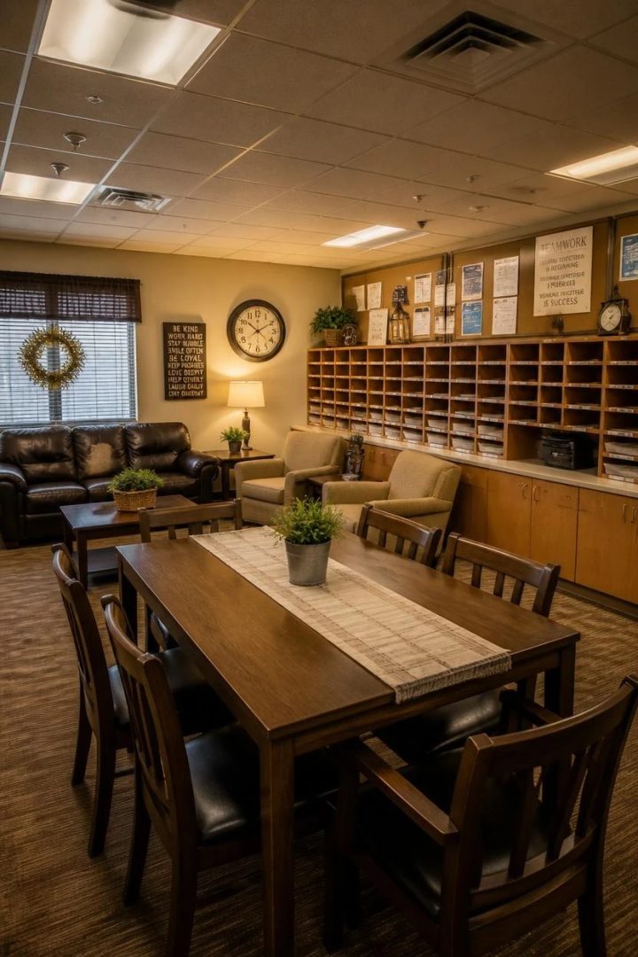 10. An Organized Mail and Cubby Station