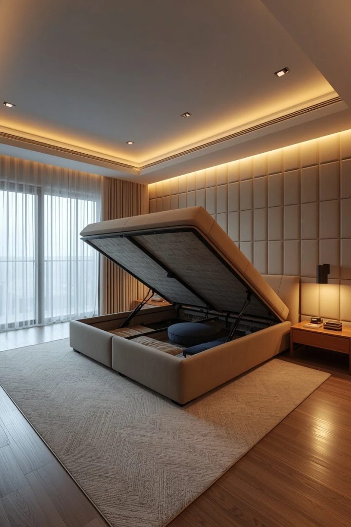 4. A Storage Bench at the Foot of the Bed