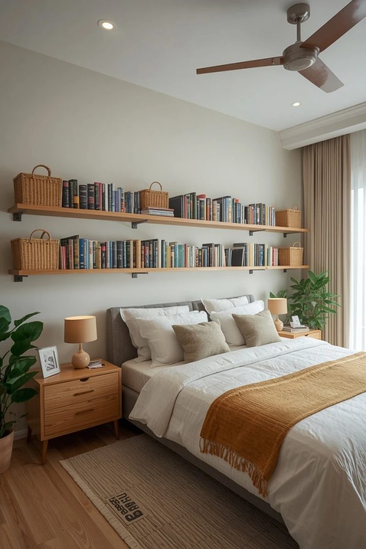 5. Floating Wall Shelves