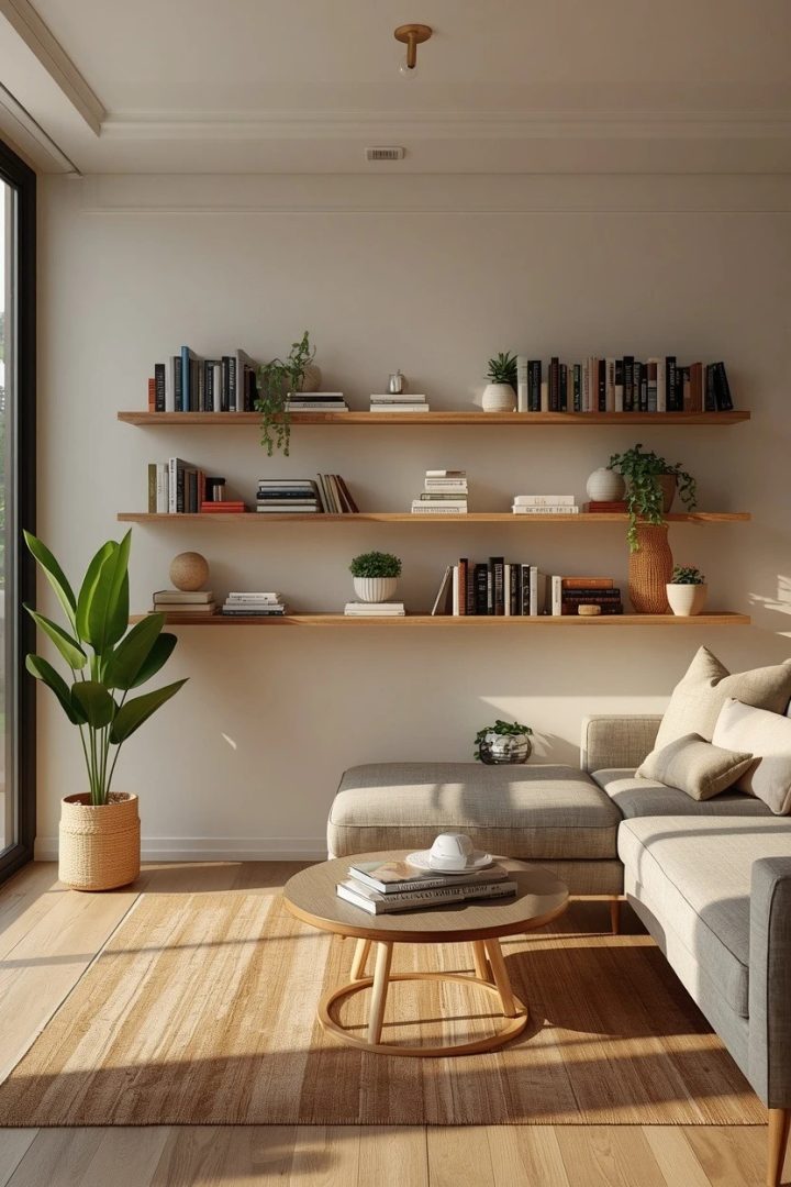2. Floating Shelves